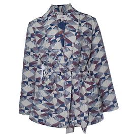 Autre Marque Xirena, cappotto avvolgente tessuto grafico