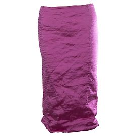 Falda midi rosa Barbie Carven