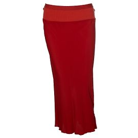 Falda midi roja Larry FW19 de Rick Owens