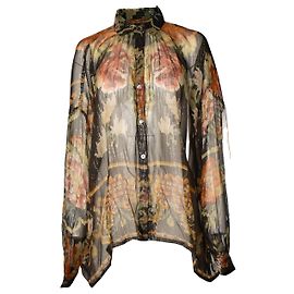 Autre Marque Mes Demoiselles, blouse in lurex Moroki con stampa floreale