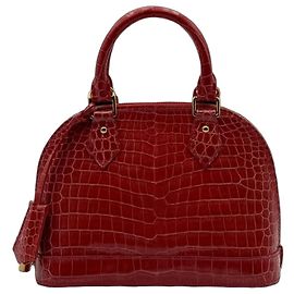 Louis Vuitton Alma BB Coccodrillo Rosa Chiaro