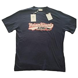 Kitsune Camiseta Maison Kitsuné x Autry Azul Marino