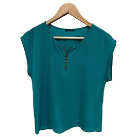 Autre Marque Top corto verde con cremallera IKKS WOMEN