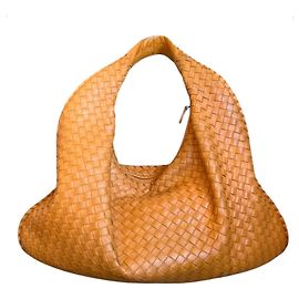 Borsa Bottega Veneta Veneta Hobo Large Arancione Pelle