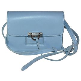 Sac à main Trussardi Turquoise en cuir vegan