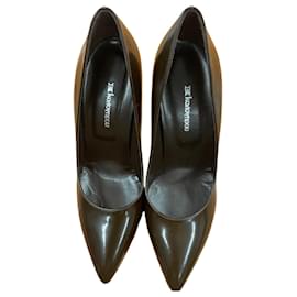 Kalogirou Braune Leder-Pumps mit Spitzem Absatz - Autre Marque