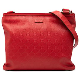 Crossbody Guccissima rossa di Gucci