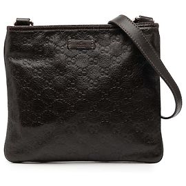 Borsa a tracolla Guccissima marrone Gucci