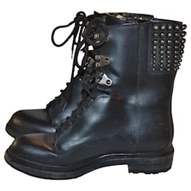 Botines Sergio Rossi de cuero negro