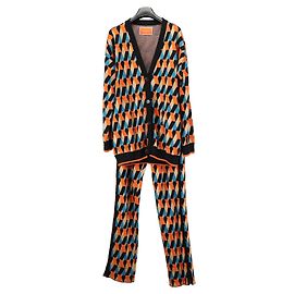 Autre Marque LA DOUBLE J multicolor knitted cardigan and pants set