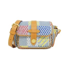 Bolsa de Ombro Damier Denim LV Birth da Louis Vuitton
