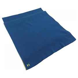 Stola in seta e cashmere verde Hermès