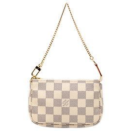 Mini Pochette Accessoires Damier Azur Bianco Louis Vuitton