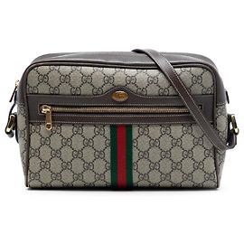 Gucci Beige GG Supreme Ophidia Crossbody