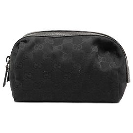 Bolso de lona GG negro Gucci