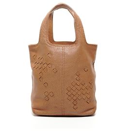 Bottega Veneta Perforierte Intrecciato-Leder-Handtasche