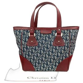 Borsa a mano in tela Trotter in pelle Christian Dior
