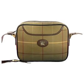 Borsa a tracolla in pelle e tela Burberry