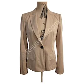 Blazer Hugo Boss modelo Jaellen - Talla 38 Mujer - Beige Arena