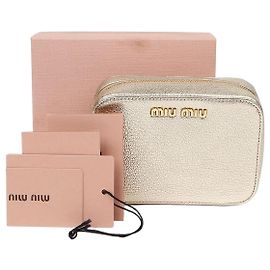 Miu Miu Pochette con cremallera con logo