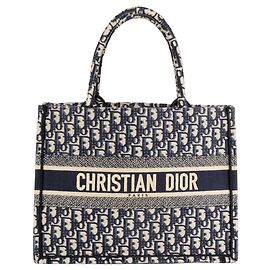 Christian Dior Dior Oblique bestickte Buch-Tote