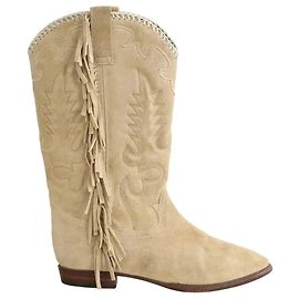 Autre Marque Beige Wildlederstiefel