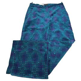 Vintage Fendi Roma Multicolor Frottee Hose M Blau / Türkis / Lila