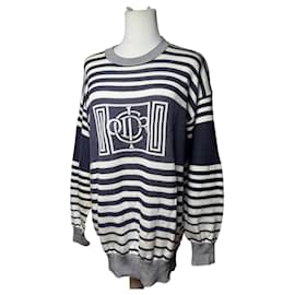 Vintage Dior abstrakter Herrenpullover schwarz-weiß M