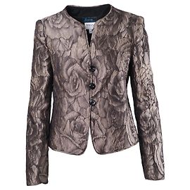 Chaqueta Armani con Estampado Floral Marrón