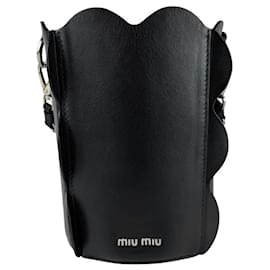 Borsa a mano Miu Miu in pelle nera