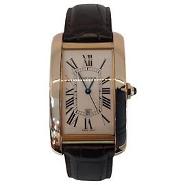 Cartier Orologio automatico unisex Tank in oro rosa americano