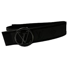 Cintura Reversibile LV Circle 40 mm Grigia di Louis Vuitton