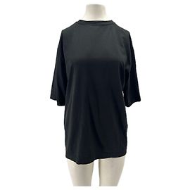 Autre Marque Camiseta de algodón negra 440ME