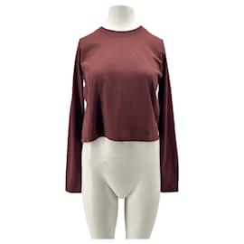 Top a manica lunga bordeaux "Masal" - Autre Marque