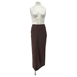 Autre Marque Falda marrón "Samos" de lana