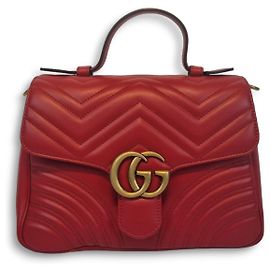 Gucci Borsa a Spalla GG Marmont Matelassé con Manico Superiore