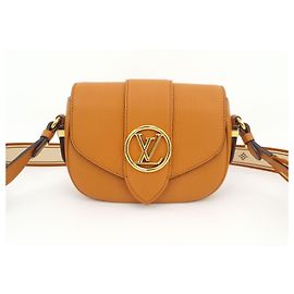 Borsa a tracolla Louis Vuitton Pont-Neuf Soft Sienna Dore