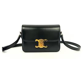Borsa a spalla piccola Triomphe in pelle di vitello lucida - Céline