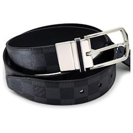 Louis Vuitton Damier Graphite Reversible Belt Black