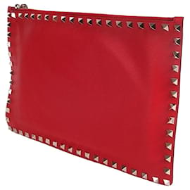 Valentino Borsa Clutch Unisex Rockstud Rossa