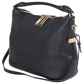 Borsa hobo in pelle nera - Burberry