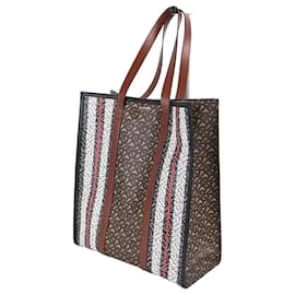 Borsa a spalla ritratto E-Canvas Stripe - Burberry