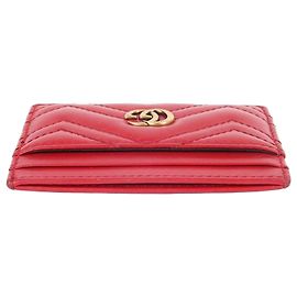 Gucci Portacarte GG Marmont Rosso