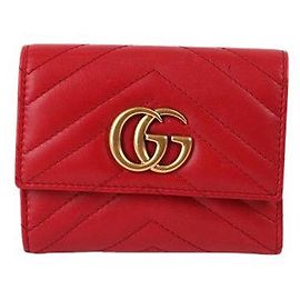 Gucci Cartera GG Marmont Matelassé Roja