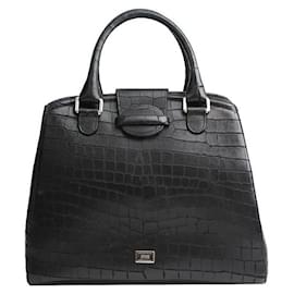 Borsa Tote in Texture Nera Armani Wani