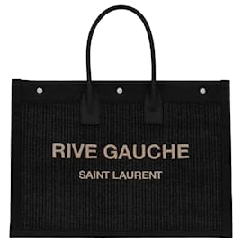 Saint Laurent Grande Borsa Tote Ghosy Nera a Coste