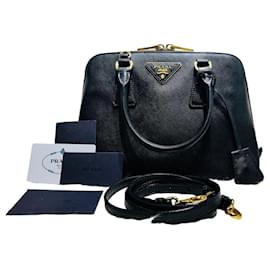Prada Borsa a spalla Saffiano Lux con doppia zip