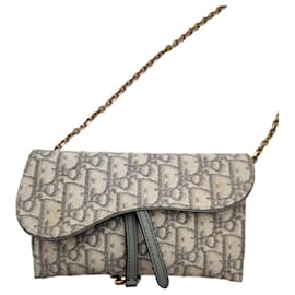 Sac à bandoulière oblique WOC gris - Dior