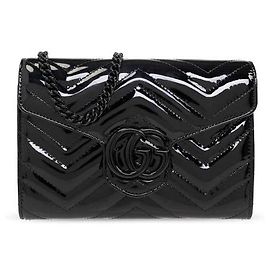 Gucci Borsa Mini GG Marmont Matelassé in Patente AACJS