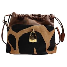Borsa a tracolla Prosum Tabi in shearling - Burberry